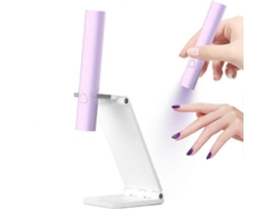 Lámpara UV para uñas de gel, mini lámpara LED UV portátil con soporte Ly Ebike