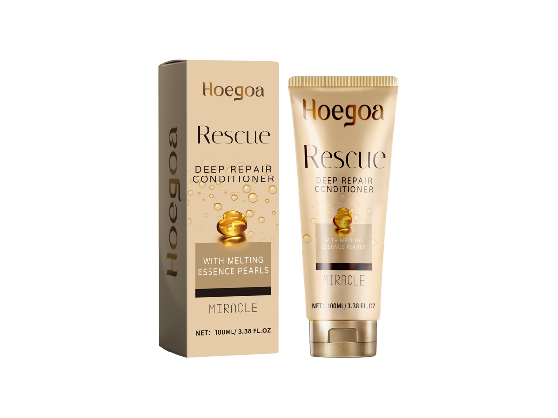 El acondicionador Hoegoa hidrata el cabello seco y encrespado.