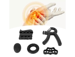 Kit Portátil De Fortalecimiento De Agarre Elástico De Silicona Para Entrenamiento De Antebrazos Y Recuperación Familiar