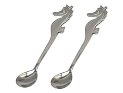 2026-2 Colheres Aço Inox 304 Cavalo Marinho Para Café, Chá E Mesa