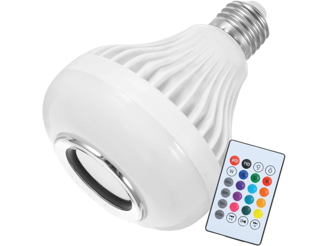 Bombilla Led Rgb Multicolor De 12 W Con Módulo Inalámbrico Y Control Remoto Para Iluminación Ajustable.