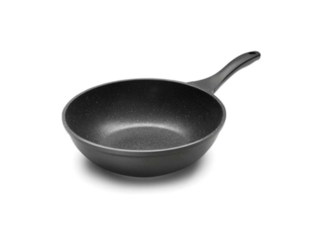 Wok Eco Piedra De Aluminio 28 Cm - Negro LACOR