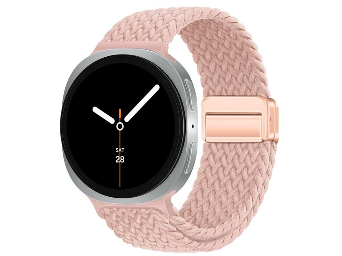 Correa clásica de nailon trenzado para Samsung Galaxy Watch 8/8 con hebilla magnética clásica CSYY