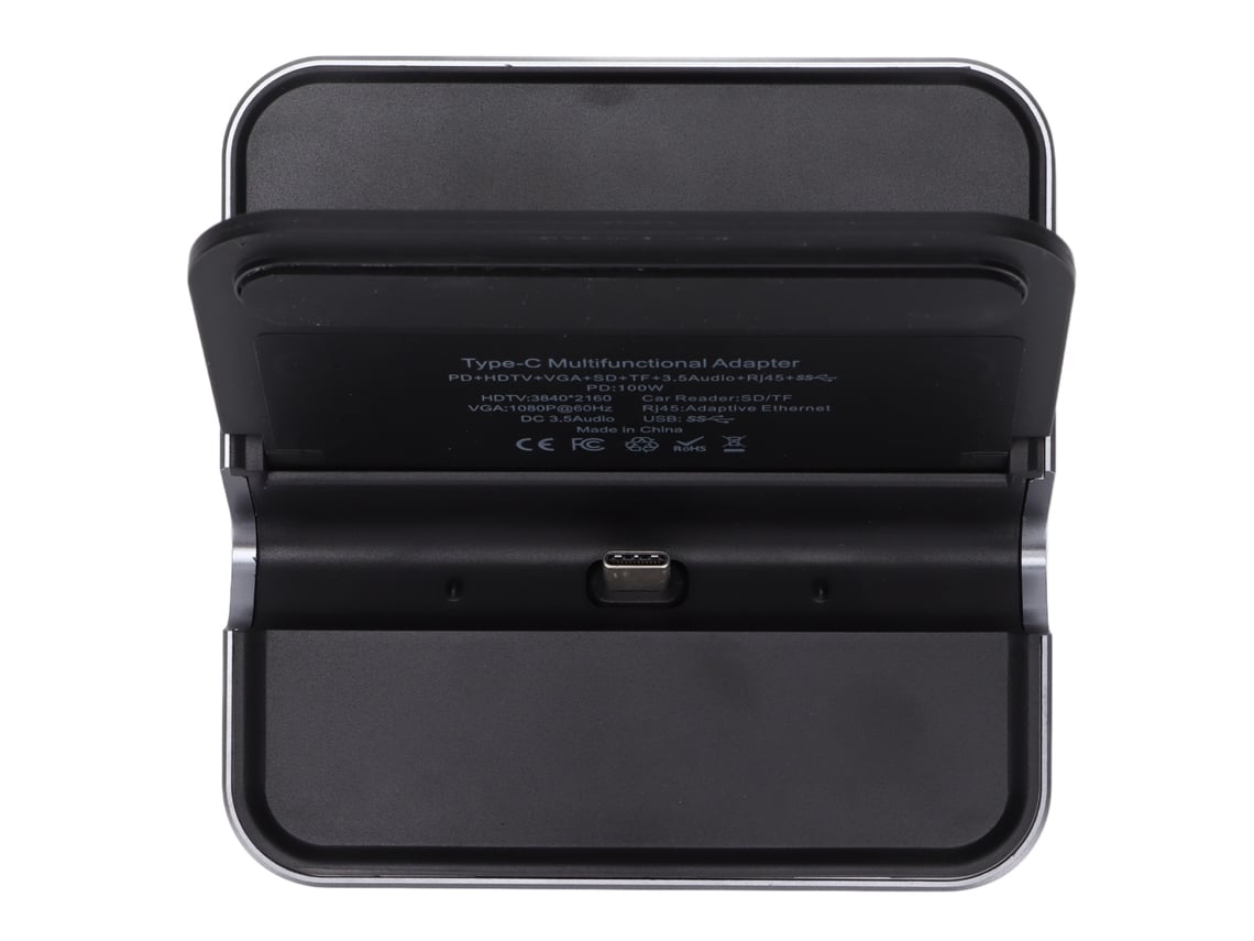 Estación De Acoplamiento (type-c A Hdmi Vga 9 En 1 Con Base)