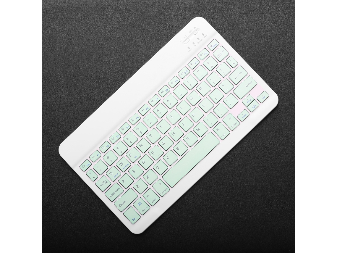 Teclado Inalámbrico Bluetooth (verde), Mini Teclado Para Juegos De 78 Teclas