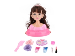 Ats-conjunto Muñeca De Busto Con Maquillaje Y Peinado Princesa Regalo Para Niñas Juguete My319-6