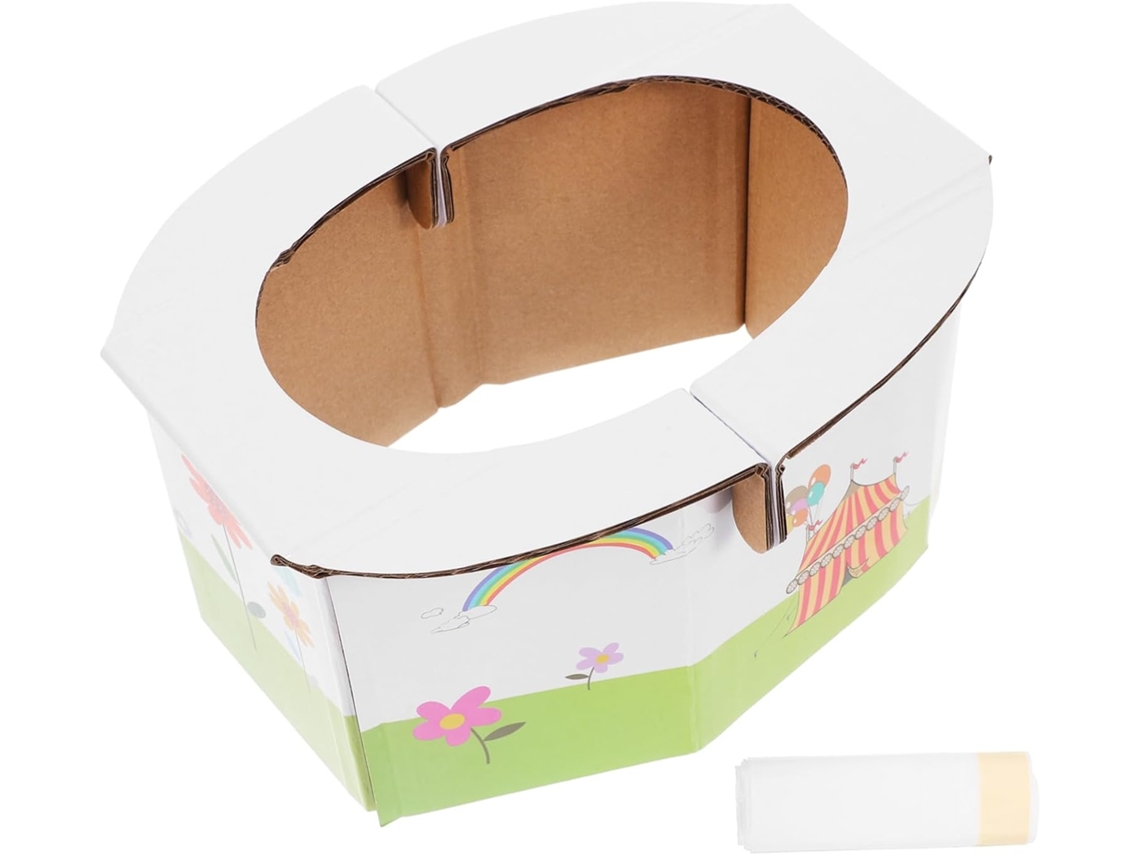 Orinal Portátil Plegable Para Niños Y Niñas, Soporte Para Papel Higiénico Para El Coche, Ligero Y Compacto.