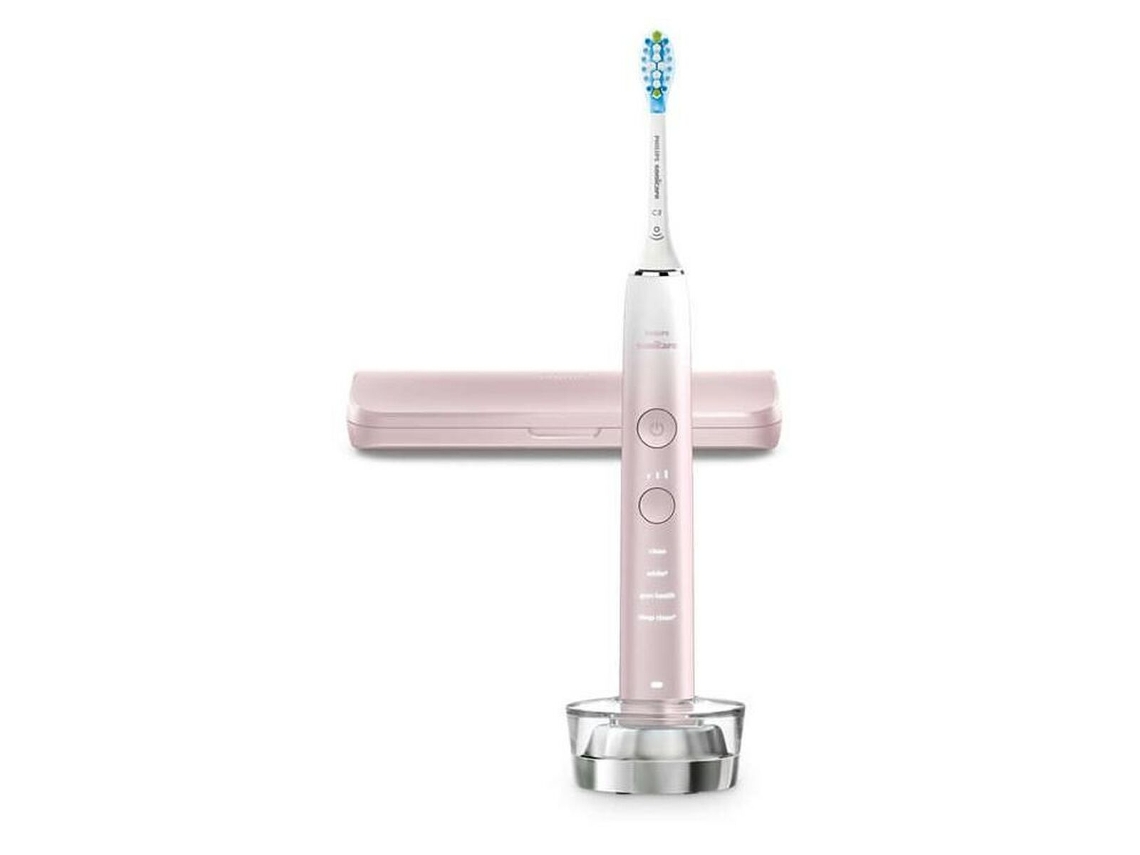 Cepillo de Dientes Eléctrico PHILIPS HX9911/84 (Blanco - Rosa - Ovalado)