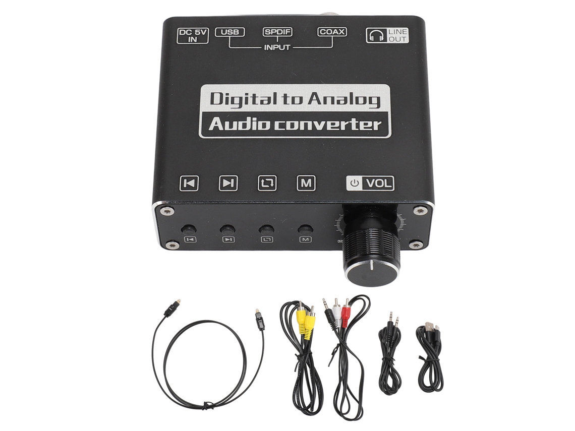 Convertidor De Audio Digital A Analógico Bluetooth 5.1 Óptico/coaxial Para Altavoz De Tv