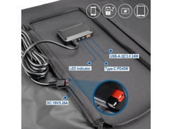 Anvolan Panel Solar Portátil Flexible 100w 18v Cargador Usb 5v Dc Plegable Camping Carga Teléfono Móvil Portátil