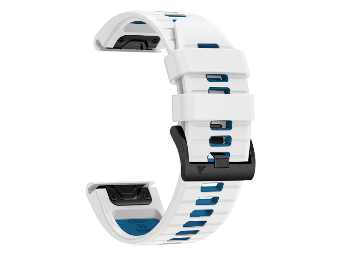 Timovo® Pulsera Deportiva De Silicona Hipoalergénica 22mm Compatible Con Garmin Fenix 7/7 Pro/7 Solar Blanco