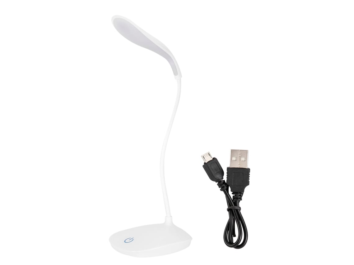 Bj-lâmpada De Escritório Led Com Pescoço Flexível E Interruptor Táctil Regulável, Luz De Leitura Noturna Usb