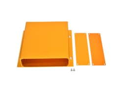 Caja De Proyecto De Aluminio Oxidado Dorado Para Circuitos Electrónicos 39x158x150mm