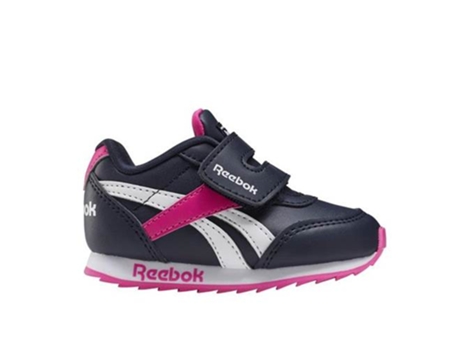 Zapatillas Deportivas REEBOK Royal Cl Jogger Para Bebés (Cor-de-rosa, preto, branco -Material Sintético -22)