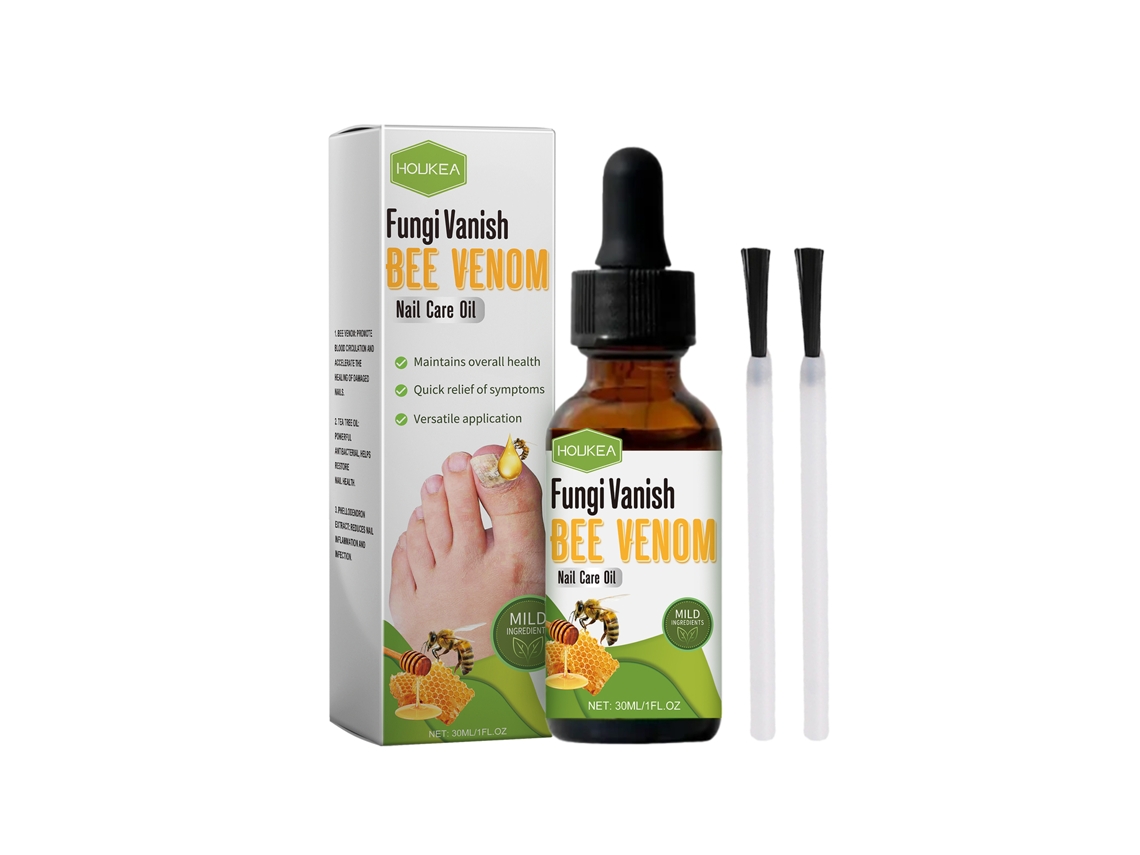 Aceite para el cuidado de las uñas con veneno de abeja