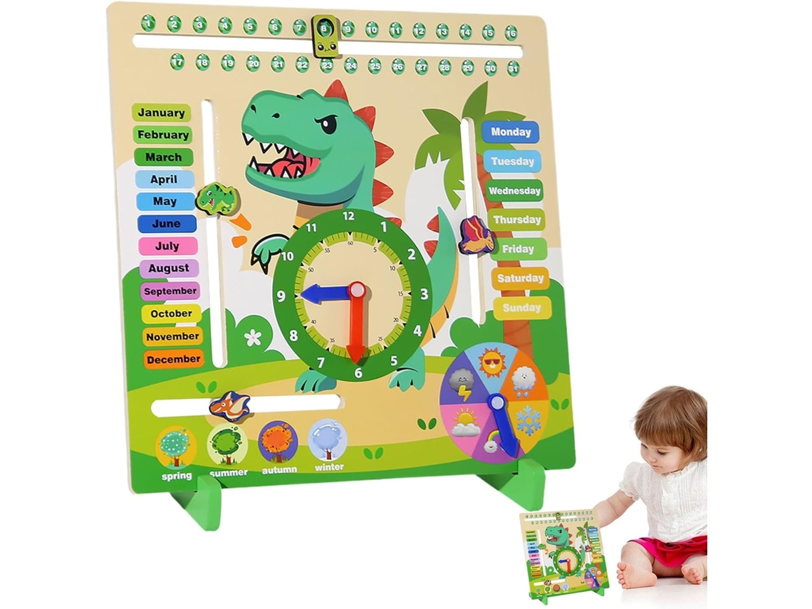 Calendario de aprendizaje para niños pequeños, calendario de aprendizaje infantil para el hogar | T Vayotoy