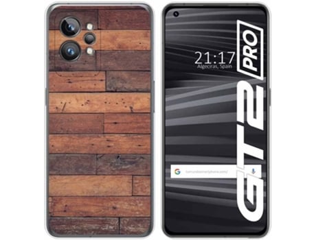 Carcasa para Realme GT 2 Pro 5G TUMUNDOSMARTPHONE Dibujos Madera 03 Multicolor