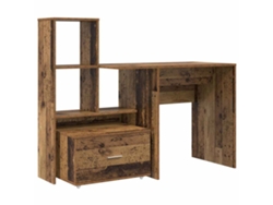 Mesa | Escritorio Madera Antigua 131,5 x 50 x 106,5 cm Madera Procesada