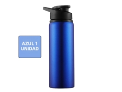 (azul, 1 Pieza) Botella De Agua Portátil De Metal Reutilizable Y A Prueba De Fugas