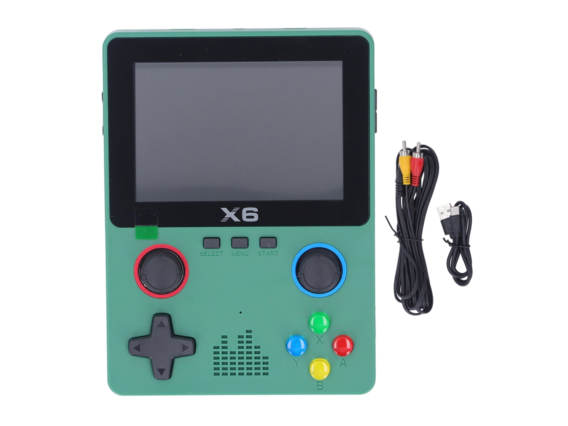 2026-consola Portátil Retro De 3.5 Pulgadas Con Pantalla Hd Y Joystick, Consola De Juegos De Un Solo Jugador Verde