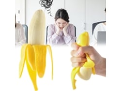 Ats-juguete De Plátano Elástico Simulado Para Apretar, Juguete Suave Realista De Descompresión Y Alivio Del Estrés