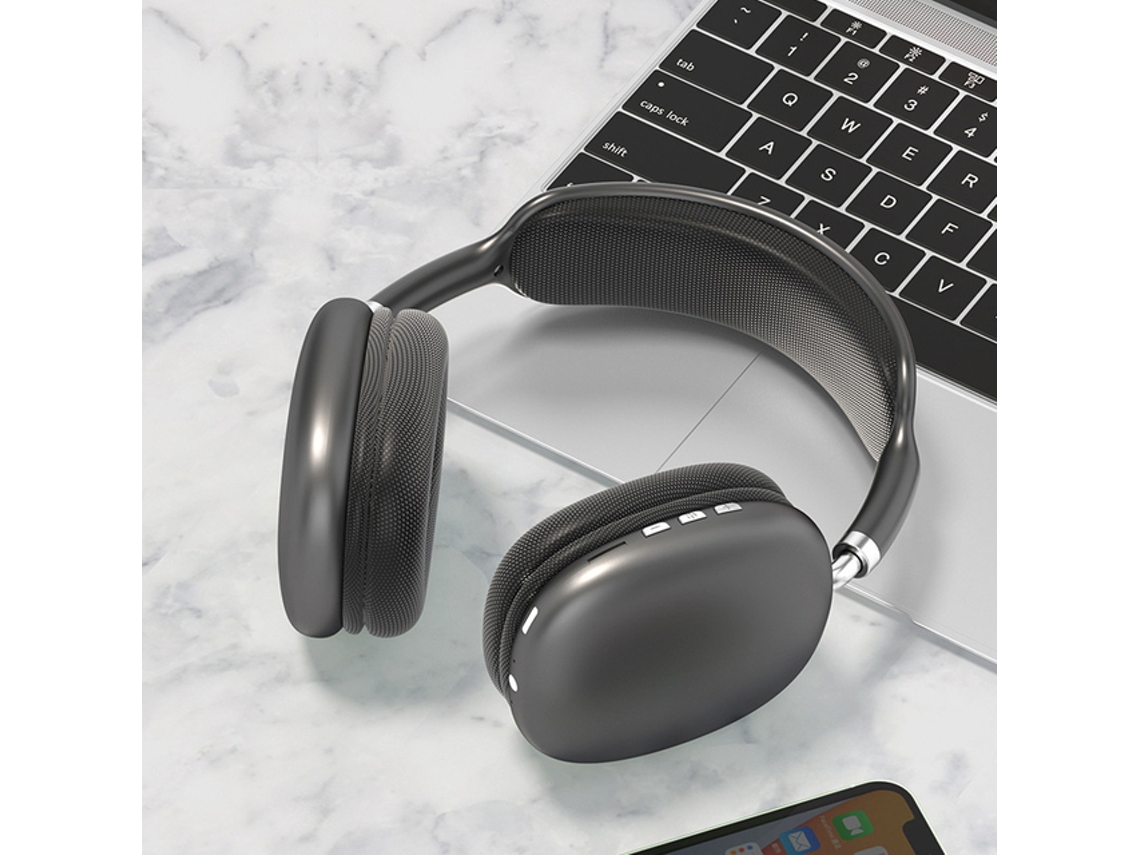 Auscultadores Sem Fio Bluetooth Noise-Cancellation Headsets Stereo Sound Heavy Bass Auscultadores Para Teleauriculares Pc Gaming Headset Na Cabeça