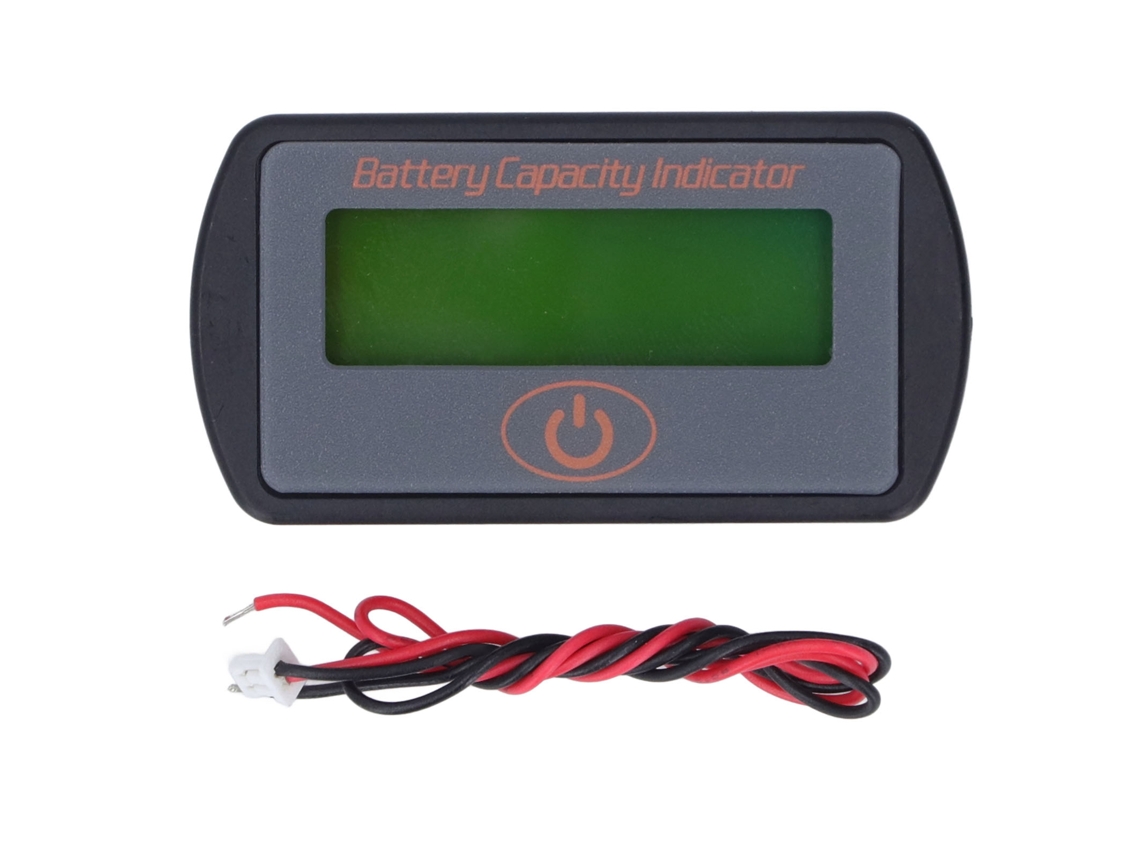 Indicador De Capacidad De Batería Monitor De Carga Descarga Con Pantalla Porcentual 24v Para Coche Camión Luz Verde