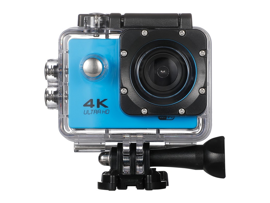 Cámara de acción 4K Ultra HD impermeable, 12 MP, resistente al agua, control remoto 2.4G, pantalla azul de 2 pulgadas. PAPRIKA