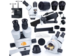 Microscopio estereoscópico trinocular Neptune Pro MSNP-T-WDMS1 – Zoom de 7x a 45x | Óptica de alta calidad | Ideal para electrónica y joyería