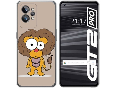 Carcasa para Realme GT 2 Pro 5G TUMUNDOSMARTPHONE Dibujos Leon Multicolor