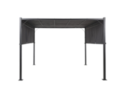 Pérgula De Jardim Led Parga Metal 310 Cm 310 Cm Cinzento Escuro