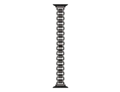 Correa de reloj de metal con cadena en U para Apple Watch Series 9, 8 y 7 41 mm / SE 3 y SE 2 y 6 y SE y 5 y 4 40 mm / 3 y 2 y 1 38 mm (negro)