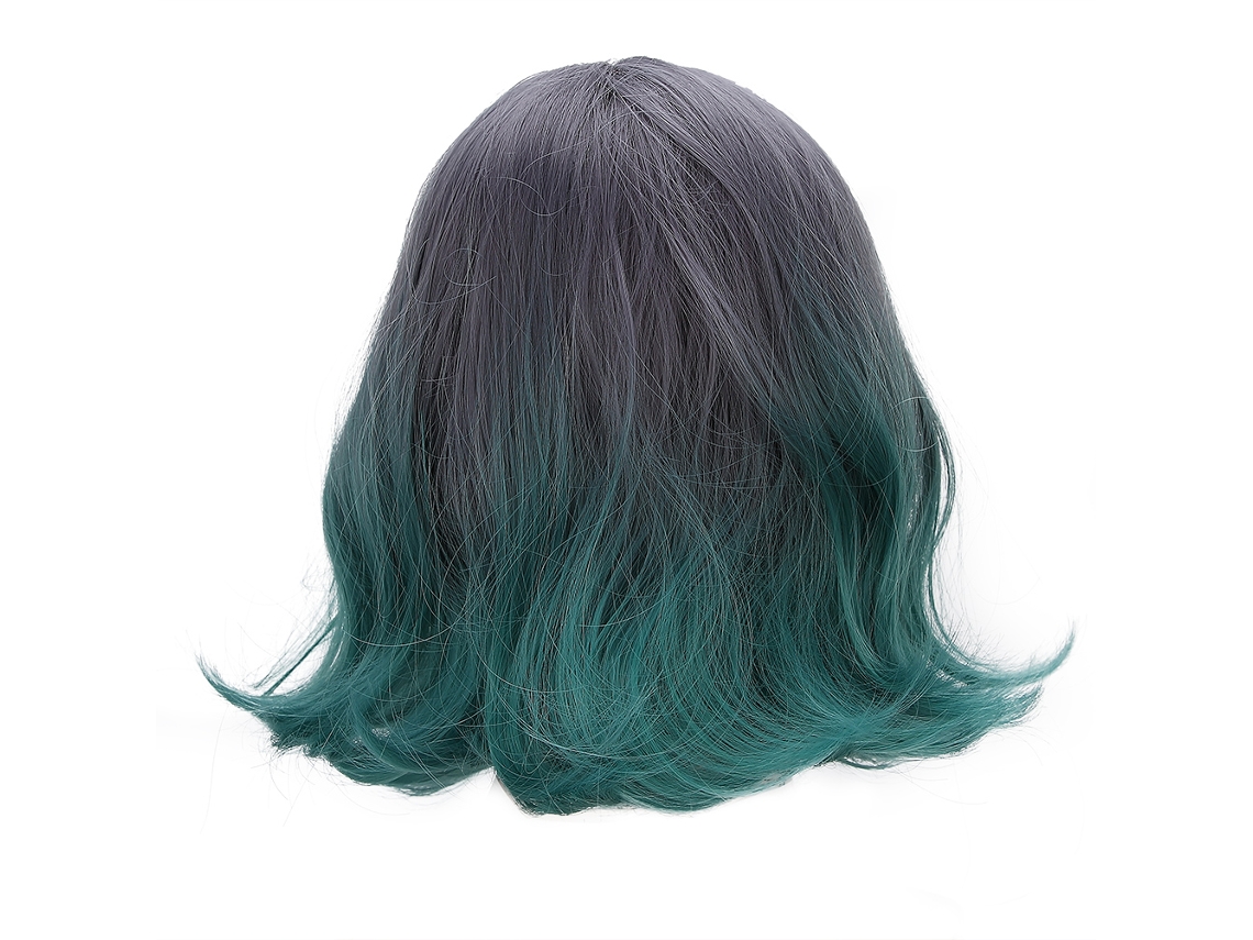 Peluca Sintética De Olas Cortas Para Mujeres Fashion, Fibra De Alta Temperatura, Ideal Para Estilos Y Práctica