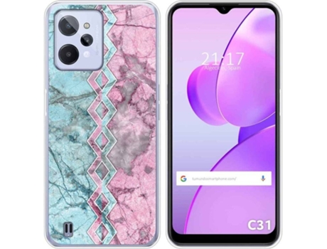 Carcasa para Realme C31 TUMUNDOSMARTPHONE Dibujos Mármol 08 Multicolor