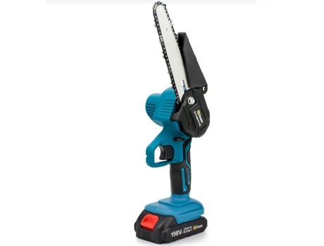 Sierra Eléctrica Inalámbrica para Madera GISAM 1500W-88V/198Vf Incluye 2 Baterías y Cargador (Azul)
