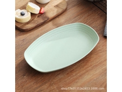 2026-41442-plato De Paja De Trigo De 11 Pulgadas Seguro Para Microondas Biodegradable Reutilizable Ecológico Sin Bpa Liviano