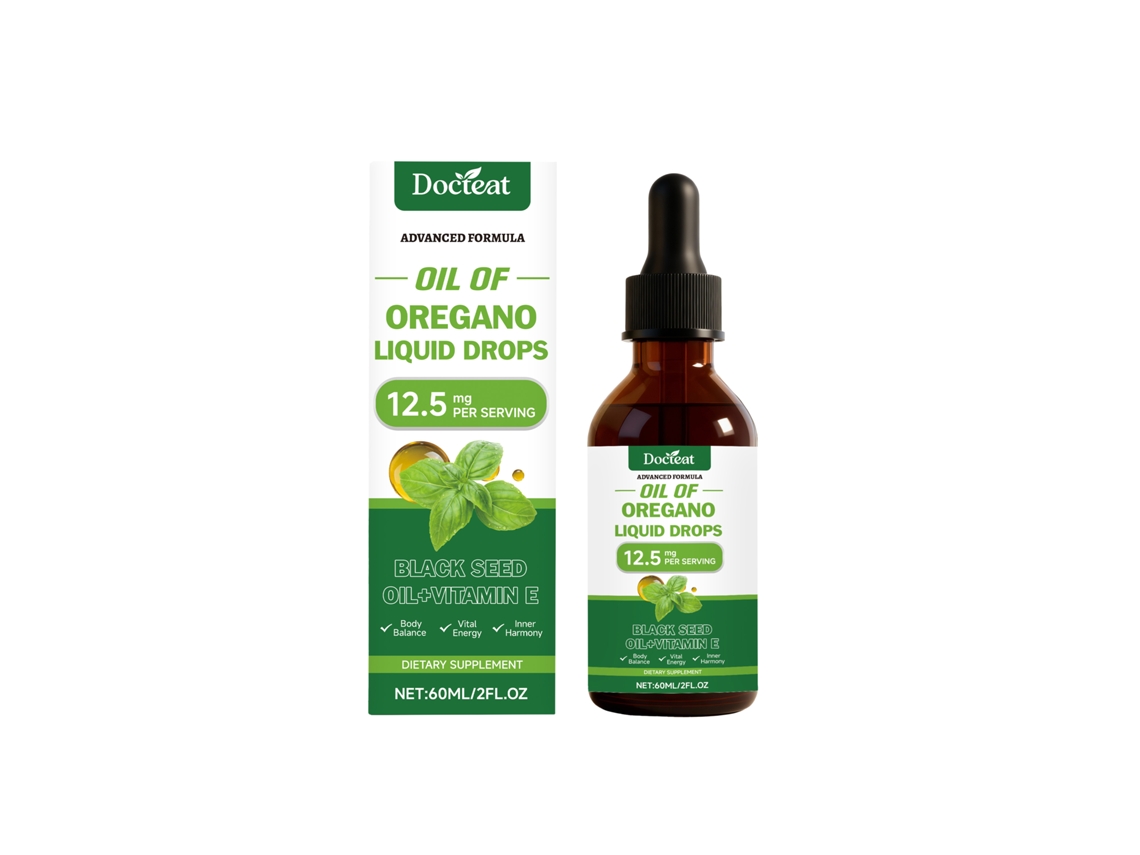 Gotas de aceite de orégano para uso oral