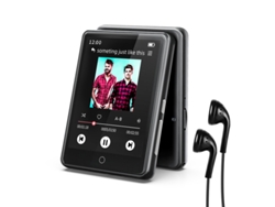 MP3 YIZHOOD M7 8G)Bluetooth 2.8 pulgadas Altavoz incorporado de metal Pantalla táctil completo HIFI Walkman con FM / E-book / Podómetro negro
