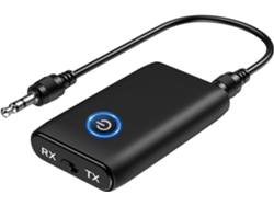 Adaptador transmisor/receptor Bluetooth 5.0 2 en 1 con cable de 3,5 mm para auriculares, reproductor MP3, PC, TV, radio, coche y tableta ZYBLSSBB