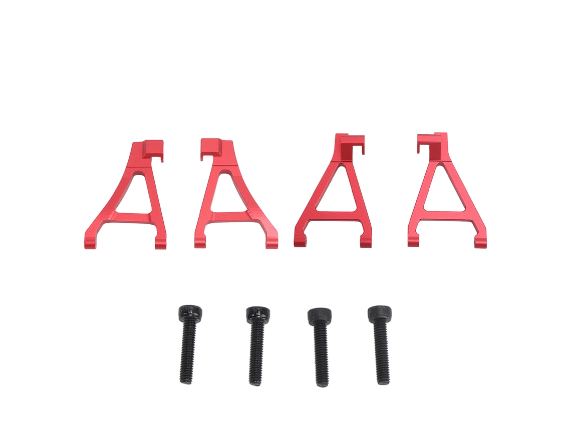 Conjunto De Brazo De Suspensión Delantero De Aluminio Para Coche Rc Traxxas 1/16 Slash, Rojo