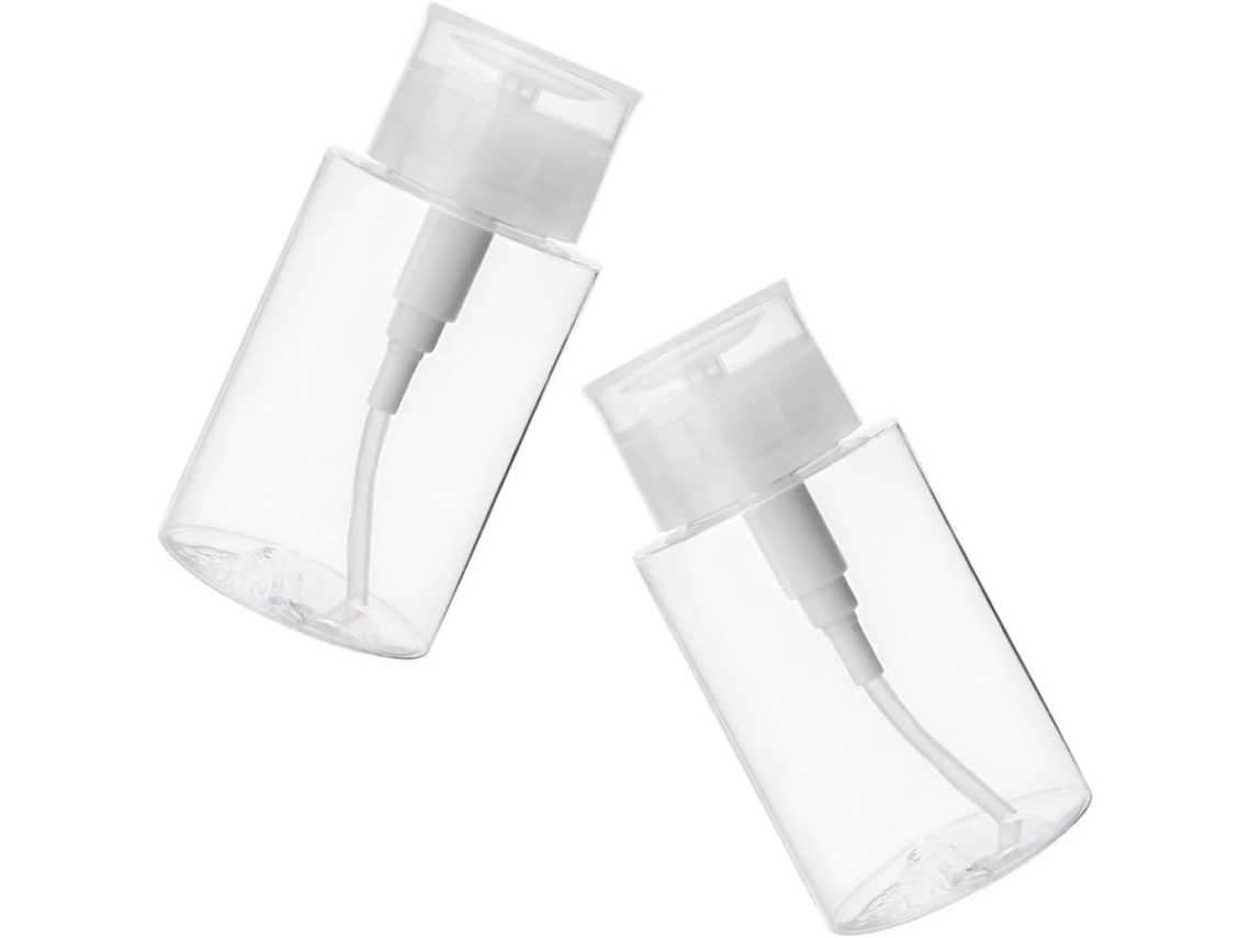 Bouteilles De Voyage Rechargeables 300 Ml Lot De 2 Flacons Pompe Para Lotion Corps Y Dissolvant ...