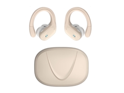 Fones de Ouvido Esportivos Sem Fio Tws , com Microfone com Cancelamento de Ruído e À Prova D'água. MDUG (bege)