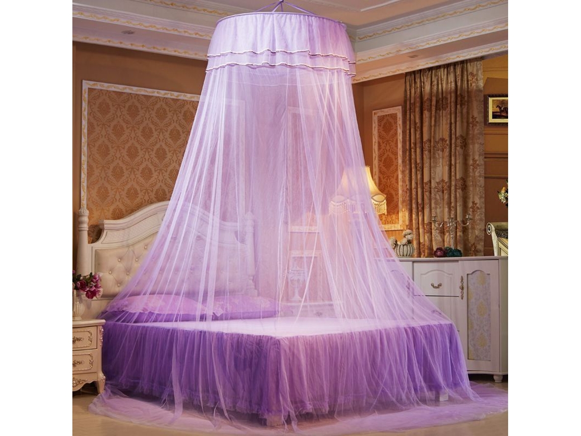 2026-red Mosquitera Domo Colgante Para Cama Individual O Doble Con Encaje Para Adultos Y Niños