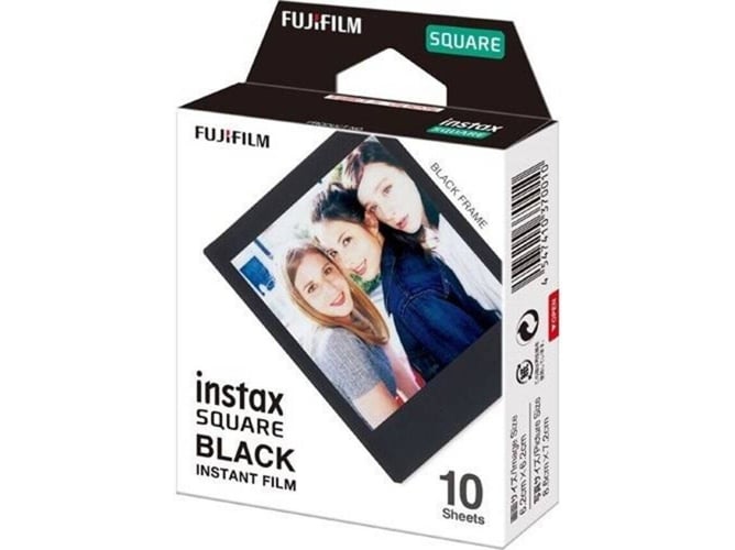 Recarga FUJIFILM Instax Square Moldura Negro 10 Fotos