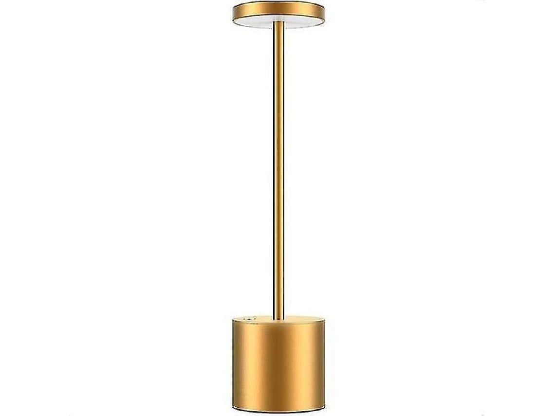 Lámpara De Escritorio Led Inteligente Inalámbrica Portátil Con Puerto Usb Recargable, Decoración Dorada Para Videojuegos.