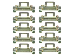 10 Abrazaderas De Montaje Para Riel Din De 35 Mm (modelo Metálico 11)