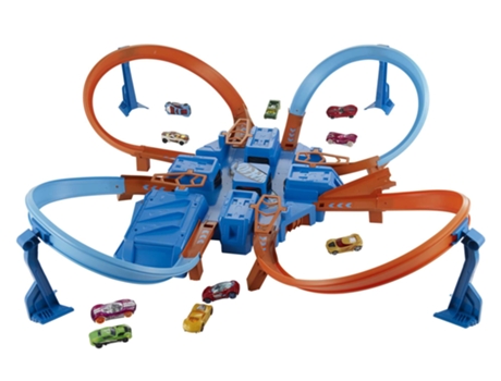 Set de pistas y vehículo HOT WHEELS DTN42 (5 anos)