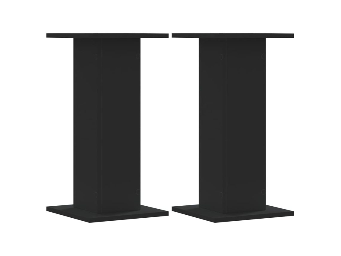 Conjunto 2 Soporte De Altavoces VIDAXL Negro Madera contrachapada (30x30x60 cm)