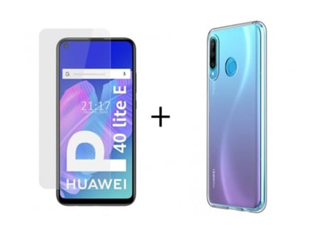 Carcasa + Protector de Pantalla Huawei P40 Lite E TUMUNDOSMARTPHONE Pack Transparente