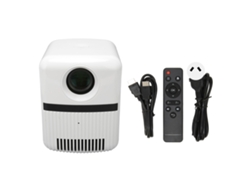 Proyector doméstico 5G Wifi Bluetooth 1080p 600ANSI 13000 Lm, Sonido 360°, Luz Blanca Dorada